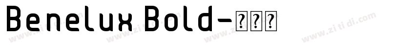 Benelux Bold字体转换
